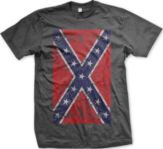 Confederate Flag South Southern Rebel Redneck Stars and Bars New Mens 