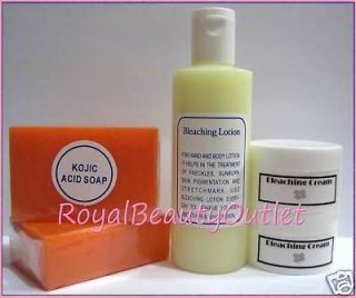 lot 5 bleaching whitening lotion kojic acid soap cream from