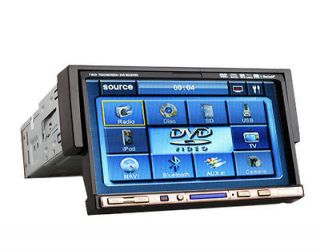   LCD Touch Screen Car CD DVD Player Stereo Radio FM/AM Receiver SD