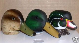 hand painted magnum wooden puddle duck decoy heads time