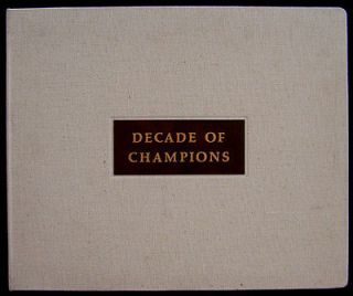   RARE DECADE OF CHAMPIONS RICHARD STONE REEVES LIMITED EDITION BOOK