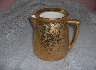 Vintage Ceramic Art Pottery McCoy Sunburst Gold Pitcher Teapot Vase 24 