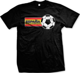   2012 Champions Mens T Shirt Spain Euro Futbol Soccer Team Pride Tee