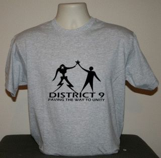 District 9 Nine sci fi Star Trek T shirt retro cool funny student XXXL