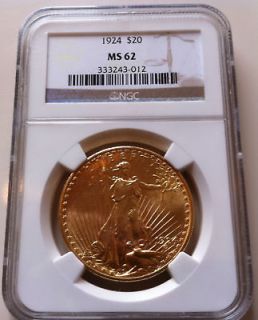 ST. Saint Gaudens $20 Dollars Double Eagle Gold Coin Bullion Round~NGC 
