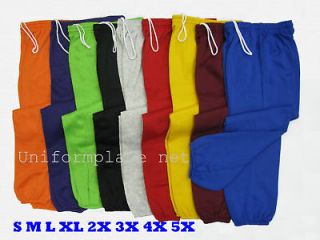 new mens sweatpants fleece colors size workout gym 2xl