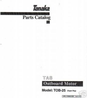 tanaka tob 25 parts manual  2 99