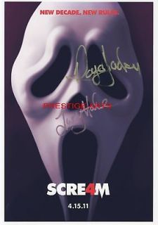 scream 4 autograph movie poster print 12x8 from united kingdom