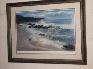 Violet Parkhurst, Wet Sand and Sparkling Surf, Signed lithograph L.E.