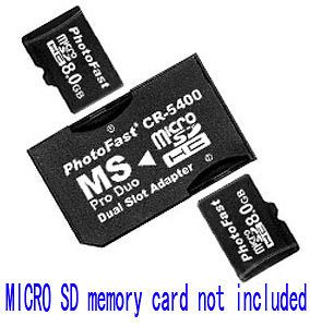   Slot Micro SD SDHC TF to Memory Stick MS Pro Duo Adapter Converter