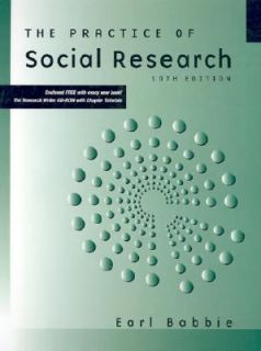   of Social Research by Earl R. Babbie 2003, CD ROM Paperback