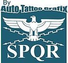 SPQR Decal Sticker Hard Hat Helmet Car Truck Military Army Gift Rome 