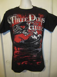 Hot Topic Three Days Grace SNAKE SNARES CROW T Shirt Size X Large