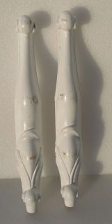 pair of carved shabby n chic french style legs time
