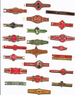collection of 21 old cigar bands lot 4 from canada