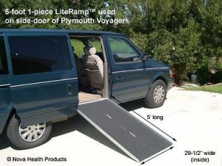 New 5 Wheelchair / Scooter Ramp  LiteRamp™ single fold aluminum 