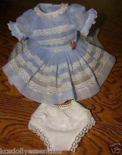 REPRO IDEAL SHIRLEY TEMPLE PARTY DRESS SET FOR 11to20 VINYL SIZE 