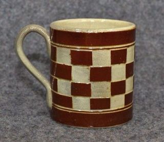 antique mocha pottery cup mug 1800 pearl ware early cream ware cup 