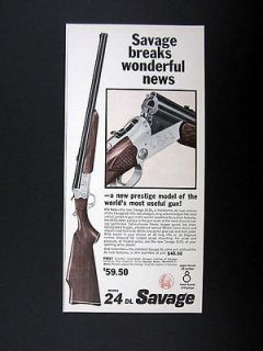   24DL 24 DL .22 Rifle .410 Shotgun Combo Gun 1962 Ad advertisement