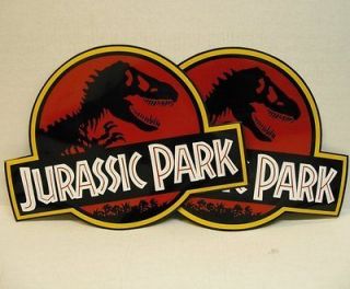 jurassic park 2 magnetic car door signs props movie time