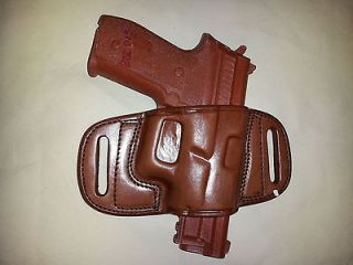 LEATHER QUICK DRAW HOLSTER FOR SIG P220/226/228/229. BROWN RIGHT 