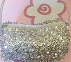 Bead and sequin evening bags shiney and sparkly in 4 colour choices