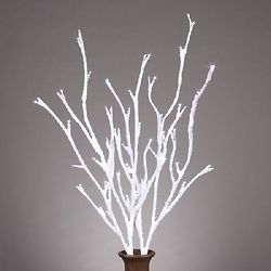 Everlasting Glow Lighted Snowy Branches Light Up LED Silk Flowers
