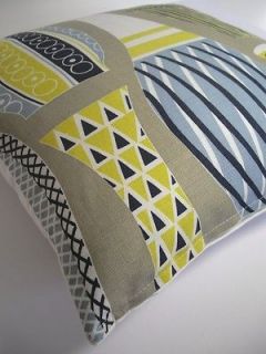 Sanderson Hayward Fabric   50s Vtg Vase Retro Print Cushion Cover 
