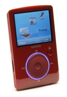 sandisk sansa fuze red 4 gb digital media player time