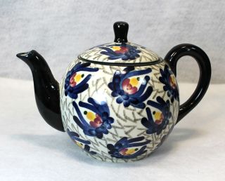 lovely vintage germany ges gesch hand painted tea pot time