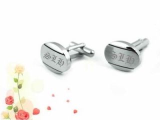 Newly listed CUSTOM STAINLESS STEEL CUFFLINKS & TIE CLIP INITIALS 