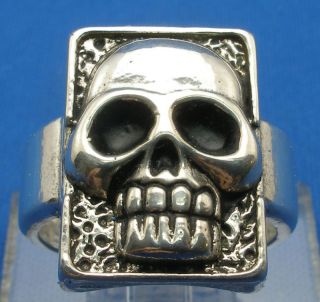 old phantom skull ring sterling silver reproduction 