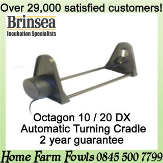 NEW BRINSEA OCTAGON 10/20 DX AUTOMATIC CRADLE & EGG TURNER.POULTRY