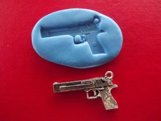   Hand Gun Mould, Silicone, Cake decoration, Cupcake toppers, free p&p