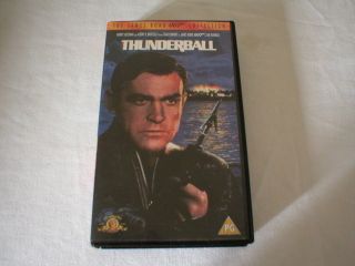 VHS PAL VIDEO JAMES BOND 007 COLLECTION NO.4 THUNDERBALL ( PG ).