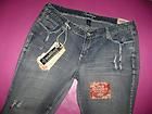 Amethyst PLUS Low Destroyed Boot Cut Denim Jeans #4700