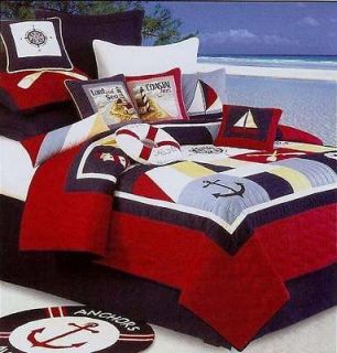 sail away nautical lighthouse boat 7pc quilt full queen our