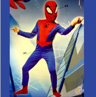NEW OFFICIAL CESAR CHILDRENS SPIDERMAN FANCY DRESS KIDS COSTUME OUTFIT 