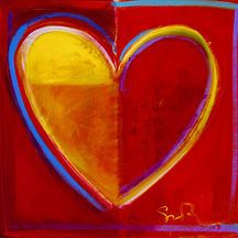 Heart by Simon Bull  Giclee on Canvas  Signed and Numbered