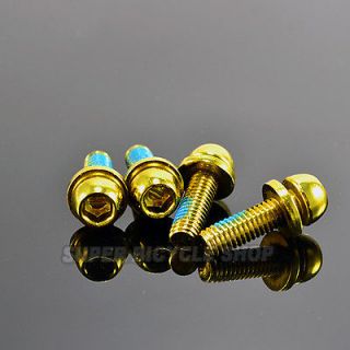New BENGAL Cr mo Alloy Steel Screws/Bolts M6 x20mm, 4Pcs, Gold