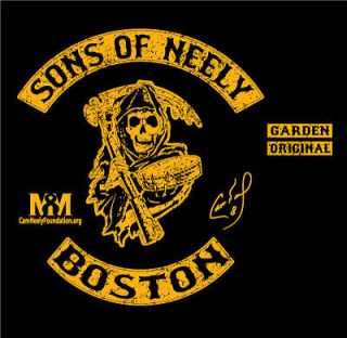 sons of neely boston cam bruins hockey t shirt large l