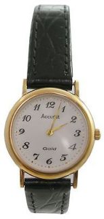 ladies vintage accurist swiss 9ct gold watch # w28 from