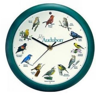 brand new audubon singing bird clock 8 green time left