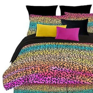   Leopard Print Comforter Set Luxurious Soft w/ Sham Girl Dorm Room NEW