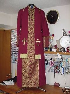 custom vestments cassock with stole  510 00