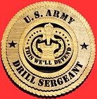 united states army drill sergeant birch wall plaque buy it
