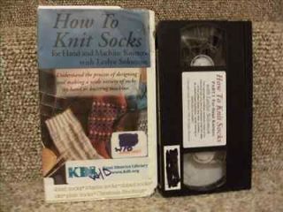   socks VHS for hand and machine knitters with Leslye Solomon part 1