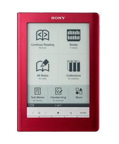 Sony Reader Touch Edition PRS 600 500MB, Wi Fi, 6in   Red