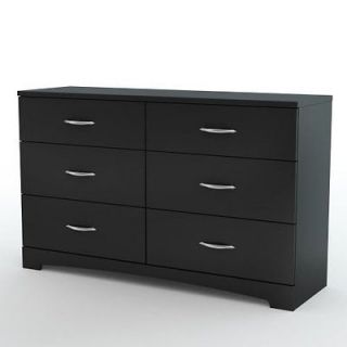South Shore Step One Collection 6 Drawer Triple Dresser Wood Furniture 