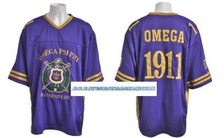 Omega Psi Phi Football Jersey Q Dog Purple long sleeve fraternity 